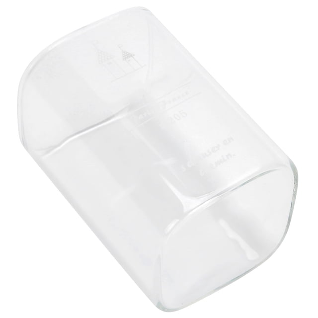 Taza de vidrio Jadeshay cuadrada para agua capacidad 240 ml