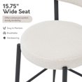 thumbnail image 6 of Solfway 24" Bar Stools with Footrest Upholstered Counter Height Stools （Set of 4）, 6 of 11