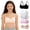 A-5 pack, variant on Girls Wireless Training Bras Cotton Teen Bras Light Padded Adjustable Straps Back Closure Soft Comfort Breathable Kids 10-14 Years Old