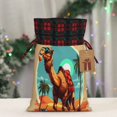 thumbnail image 5 of Pofeuu Cool Camel Oasis Vibes Print Burlap Bags with Drawstrings Drawstring Gift Bags Pouch Bag for Thankgiving Birthday Party Gift Wrapping Treats and Party Favors-Black, 5 of 8