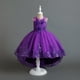 thumbnail image 5 of Vestido para niñas, vestido de princesa con bordado de hilo esponjoso para actuación de piano, 5 of 6