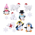 thumbnail image 1 of Figuras en miniatura pequeñas de resina, obra de arte, de pingüino, decoración del hogar, accesorios, esculturas de microanimales para jardín, Macarena Figuras en miniatura, 1 of 8