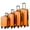 Orange, variant on Coolife Luggage Suitcase Spinner Hardshell Lightweight TSA Lock (family set-sakura pink, 4 piece set(16in20in24in28in))