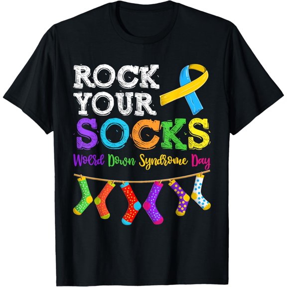 Men Women Kid Down Syndrome Awareness Shirt, Rock Your Socks T-Shirt