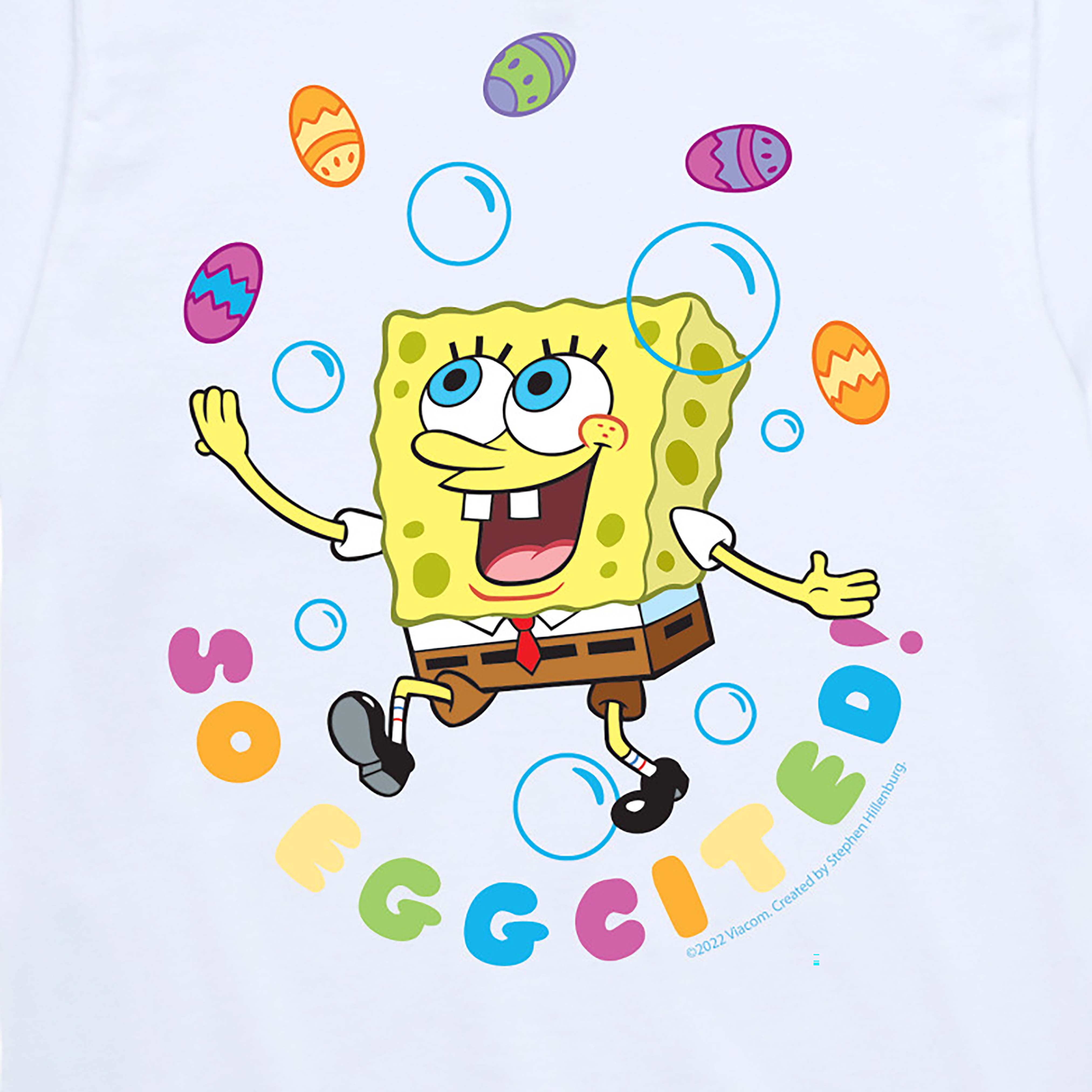 SpongeBob Squarepants - So Eggcited - Toddler And Youth Short Sleeve  Graphic T-Shirt