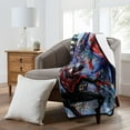 thumbnail image 4 of Spiderman Miles and Peter Parker Marvel Kids Silk Touch Throw Blanket with Sherpa Reverse, 46 x 60 inches, 4 of 5