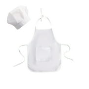 MEZZALL Baby White Chef Photography Prop Baby Photo Props Outfits Hat Apron Chef Stylish Toddler Dailywear, White, 1-6 Months