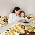 thumbnail image 5 of Feelyou Wheat Triangle Aztec Full Size Comforter Sets, Boho Rustic Farmhouse Bedding Comforter Set, Stripes Lines Ombre Reversible Bedding Sets, Luxury Bedroom Decor, 3-Piece, 5 of 8
