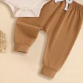 thumbnail image 5 of HCNTES Baby Boy Winter Clothes Clothes Boy Boys Photoshoot Outfits Winter 3PCS Romper + Pants + Warm Hat Set Baby 0 6 9 12 18 Months, 5 of 6