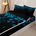 thumbnail image 3 of jejeloiu Blue Pixel Pattern Zipper Full Size Comforter Sets with Fitted Sheet and 2 Pillowcases Kids,Kids Video Games Zipper Bedding Set For Boys,Reversible,4-Piece, 3 of 7