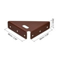 thumbnail image 2 of 4Pack Angle Corner Brackets 86mm x 86mm, Cold Rolled Steel Braces Joining Support with Screws (Brown), 2 of 6