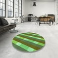thumbnail image 4 of Ahgly Company Machine Washable Indoor Rectangle Transitional Green Area Rugs, 7' x 10', 4 of 7