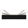 thumbnail image 5 of vidaXL Chaise Longue avec Coussin et Table Basse en Rotin Poly Crème Blanc, 5 of 5