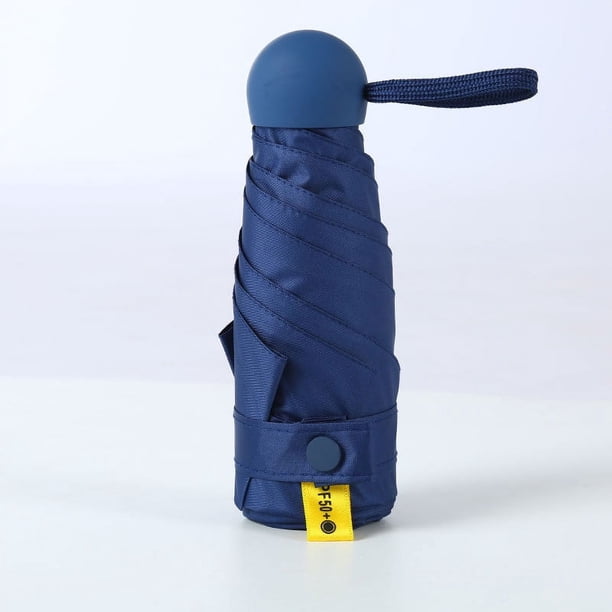 Sombrilla Protección solar Protección UV Cápsula Paraguas para mujer Plegable Mini Ultraligera Compacta Portátil Doble uso Soleado y lluvioso