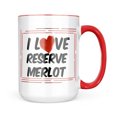 

Neonblond I Love Reserve Merlot Wine Mug gift for Coffee Tea lovers