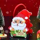 thumbnail image 5 of Bolsas de dulces navideñas para niños, kit de materiales para bolsas de regalo con forma de manzana, para actividades entre padres e hijos, bolsa de mano navideña de aproximadamente 8,27 pulgadas, 5 of 7