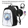 thumbnail image 2 of Balery Not All Who Wander Are Lost2 Print USB Charging Backpack for Men and Women - Water-Resistant, Anti-Theft Laptop Backpack with USB Port for Travel, Work, School, and College, 2 of 7