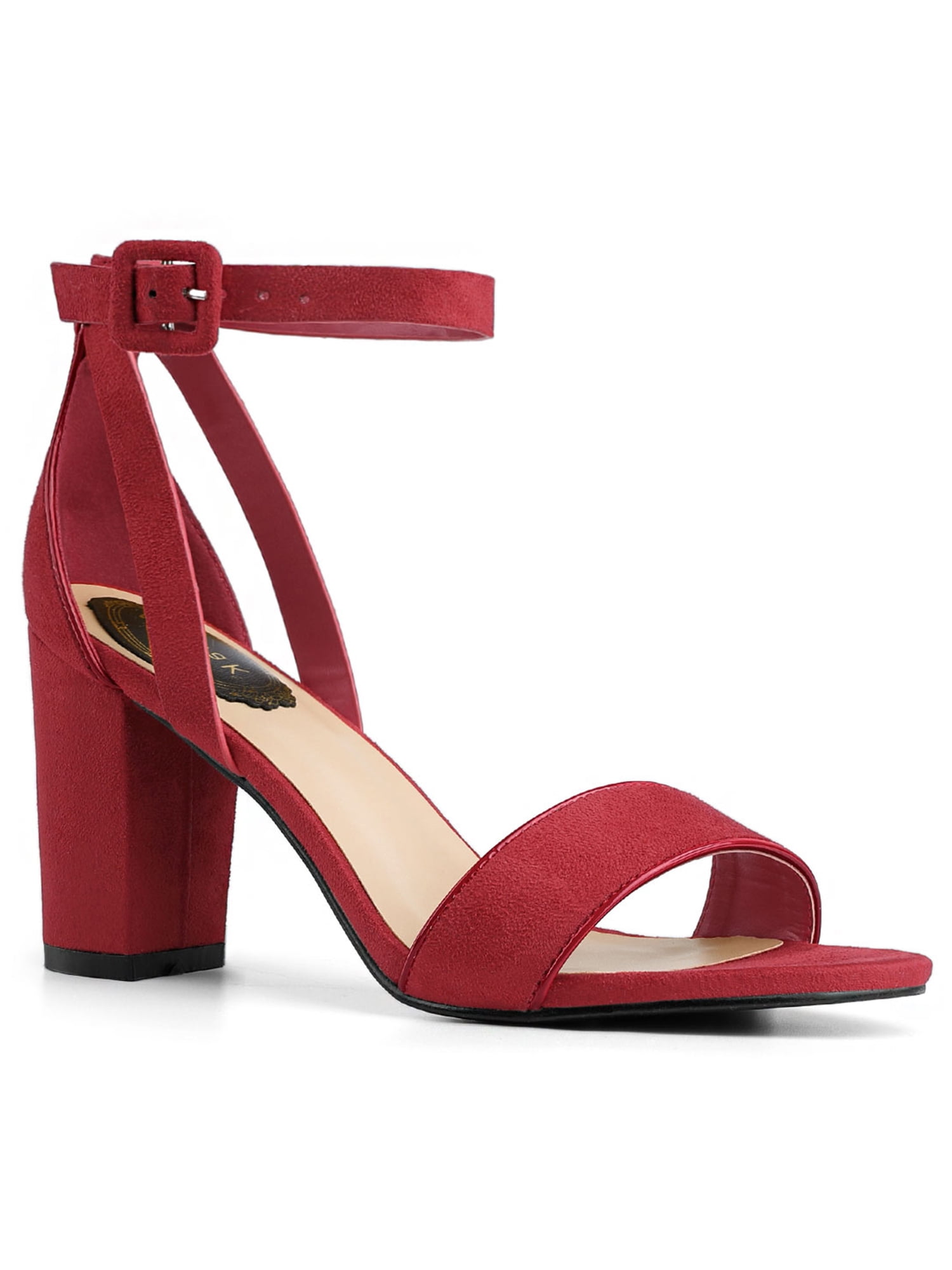 deep red sandals