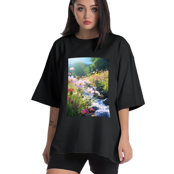 Plus Size Shirt for Women Black Tops for Women Short Sleeves Shirt for Women Spring 2 T Shirt Crewneck Shirt for Women XS