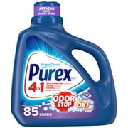 Purex Liquid Laundry Detergent, Odor Stop Plus Oxi, 128 Ounce, 85 Total Loads