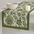 thumbnail image 1 of Vargottam Handcrafted Double Layer Cotton Table Runner - Vargottam Fabric Table Linen with Border - Machine Washable, Stylish Runner for Dining & Console Tables - Floral, 1 of 6