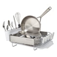 thumbnail image 2 of Estante para platos KitchenAid Compact de alambre satinado con escurridor gris, 2 of 8