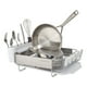 thumbnail image 2 of Estante para platos KitchenAid Compact de alambre satinado con escurridor gris, 2 of 8