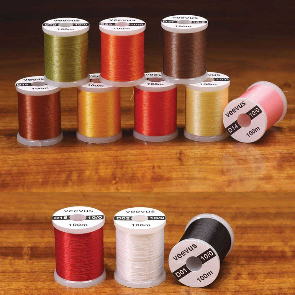 Veevus Thread Fly Tying Materials Assorted Colors Various Sizes