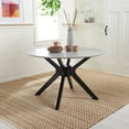 thumbnail image 5 of Safavieh Nicolai 47" Round Contemporary Dining Table, Dark Gray/Black, 5 of 6