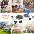 thumbnail image 6 of Portable Coil Hot Plate Heating Plate,  1000W Stove Countertop Heater with 5 Grear Fast Heating for Cooking, 6 of 9