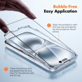 thumbnail image 3 of Protector de pantalla UnbreakCable para iPhone 16 Plus 15 Plus, paquete de 3 unidades, 6.7 pulgadas, 3 of 7
