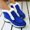 Blue, variant on Winter Shoes For Women Air-cushion Sole Snow Boots Fashion Solid Leopard Print Platform Ankle Boots Casual Keep Warm Shoes Female