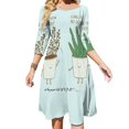 thumbnail image 1 of Plaidypus Sweetheart Knot Flared Dress Fashion Design Large Size Loose Dress Cute Animals Patterns Aww Australia Simple Cartoon, 1 of 5