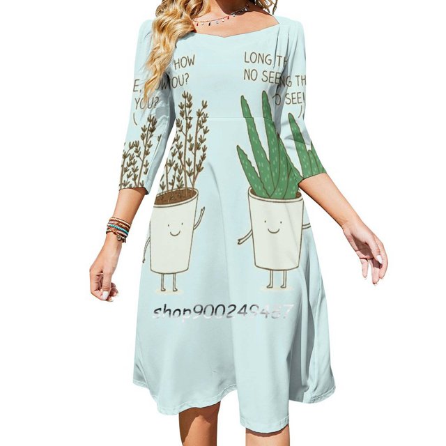 Plaidypus Sweetheart Knot Flared Dress Fashion Design Large Size Loose Dress Cute Animals Patterns Aww Australia Simple Cartoon