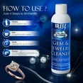 thumbnail image 3 of Blitz Gem & Jewelry Cleaner Liquid Concentrate, Safe for Gold, Silver & Platinum, 8 oz, 2 ct, 3 of 7