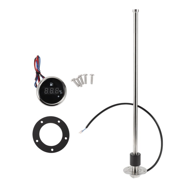 Kit de unidad de envío de combustible y medidor de 450mm de longitud Unique Bargains, unidad de envío de combustible marino de metal 1 juego 240-33 Ohm