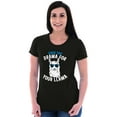 thumbnail image 3 of Save Drama Your Llama Nerdy Funny Womens Fitted Plus Size Graphic Tee Brisco Brands 2X, 3 of 5