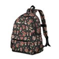 thumbnail image 2 of Mushroom and Moon Black Pattern Cute School Backpack with Padded Back and Adjustable Shoulder Straps 13.4"x11"x4.7", 2 of 5