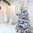 thumbnail image 7 of Christmas Tree Topper Lighted Star Projector Glitter Lighted Silver/Gold shinning Tree Topper with Rotating Snowflake Projector 3D for Indoor Office Xmas New Year Holiday Tree Decoration, 7 of 7