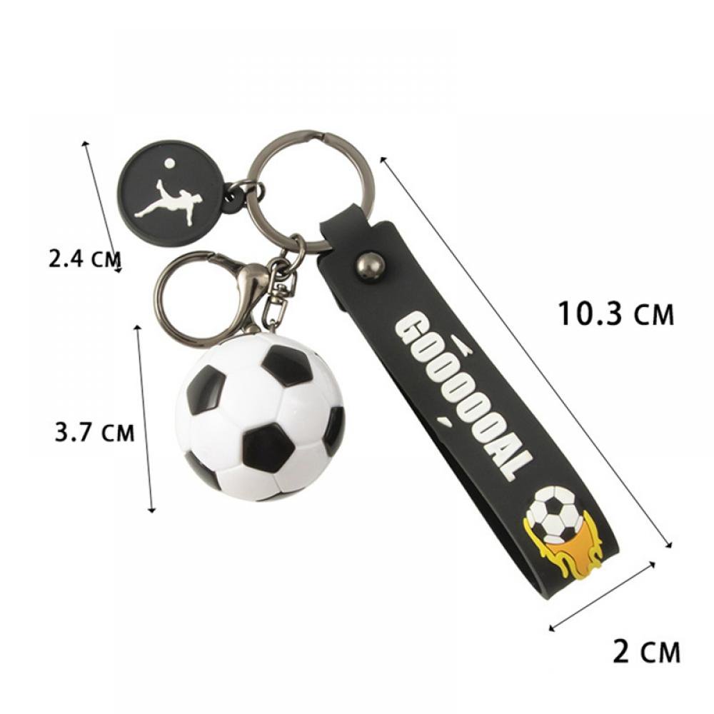 Porte-clés Football - Lot De 2 - Design Ballon Et Chaussure - Métal Argenté - Avec Boîte Cadeau