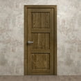 thumbnail image 3 of Interior Solid French Door 18 x 80 inches | Ego 5010 Marble Oak | Single Regular Panel Frame Handle | Bathroom Bedroom Modern Doors, 3 of 5