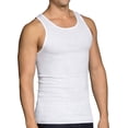 thumbnail image 2 of Camiseta de tirantes sin etiqueta para hombre, camisa acampanada, blanco XXXL Unlabelled Rojo Verde, 2 of 5