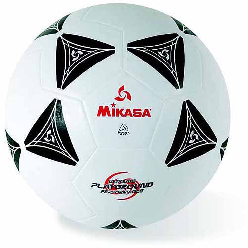 Mikasa Rubber Soccer Ball, Size 5, Black and White