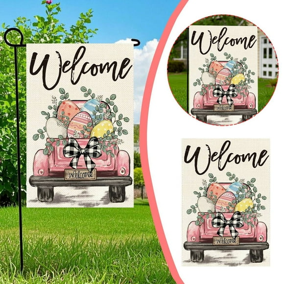Binwennn Table Runners 48 Inches Garden Flag Decorative Seasonal Outdoor Flag For Home And 12” X 18” Double Fade Fabric