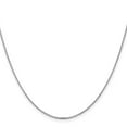 thumbnail image 2 of 14K White Gold 1mm Concave Box Chain, 2 of 4