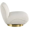 thumbnail image 6 of Meridian Furniture Geneva Cream Boucle Fabric Swivel Accent Chair, 6 of 8