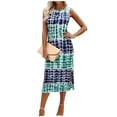 thumbnail image 1 of WILLBEST Vestidos de Lino para Mujer Vestido de Verano Informal y Sexy con Dobladillo y Abertura Chica, 1 of 3