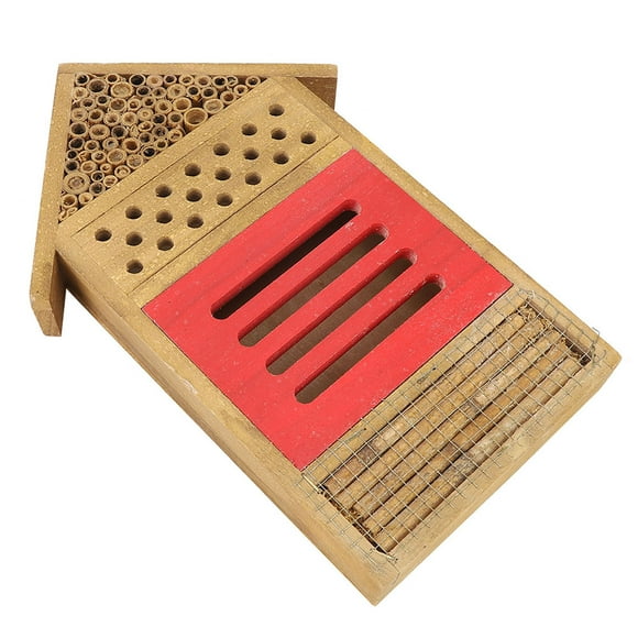 House Garden Decoration Nests Box Bee House Wooden Bee House For Nesting Bees Bees Garden
