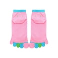 thumbnail image 2 of INSPIRE CHIC Unisex Ankle Length Rabbit Letters Print Stretchy Toe Socks Youth Shoe Size 9-11/Age 3-4 years Pink-bear, 2 of 2