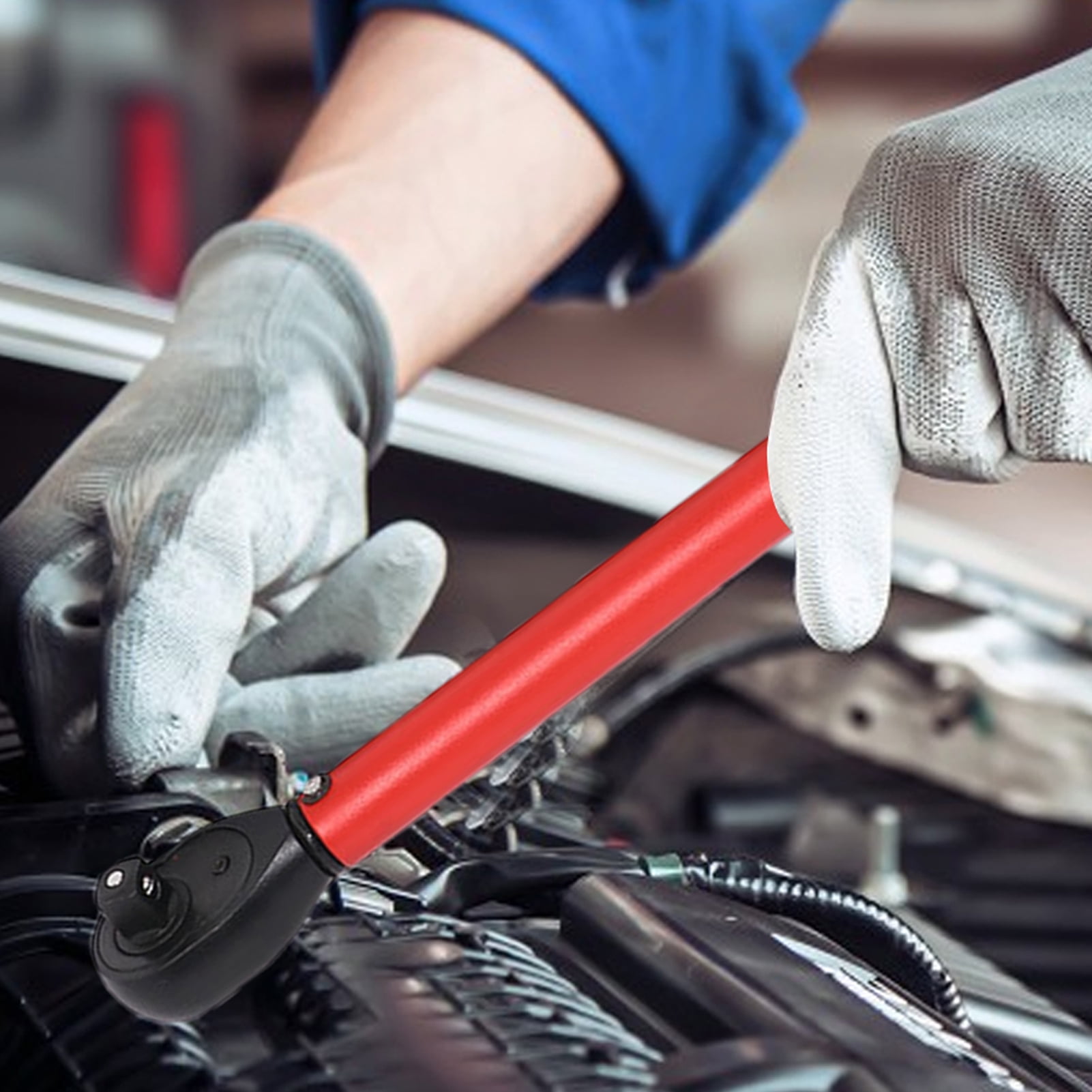 Digital Torque Wrench, 72 Teeth Electronic Adjustable Torque Wrench, Open End Torque Wrench, Torque Multiplier for Automotive Repair, Machinery